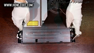 آموزش تعمیر پلی استیشن 3- تعمیر درایو-نحوه تعویض منبع تغذیه پلی استیشن اسلیم