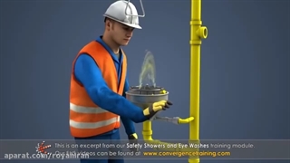 دوش و چشم شور (Eye wash shower station)