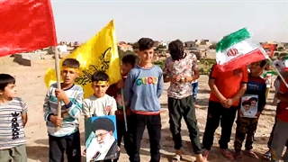 سرود سلام فرمانده در تپه شهرک لوشکان از توابع شهرستان تاکستان قزوین