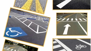 اجرای خط کشی ترافیکی