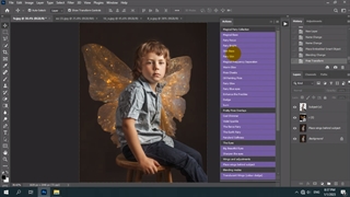 نحوه کار با اکشن فتوشاپ ( اکشن فرشته )