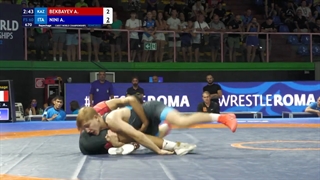 Repechage FS - 60 kg A BEKBAYEV (KAZ) v A NINI (ITA)