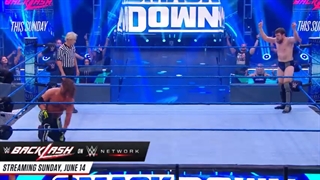 مسابقه AJ Styles VS Danial Bryan در شو اسمکدان 2020 , June 12