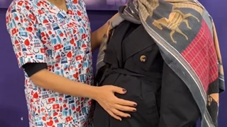 آخرین ویزیت قبل از زایمانشه