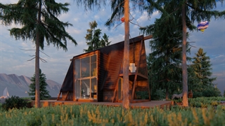 طراحی و انیمیشن ویلای ییلاقی